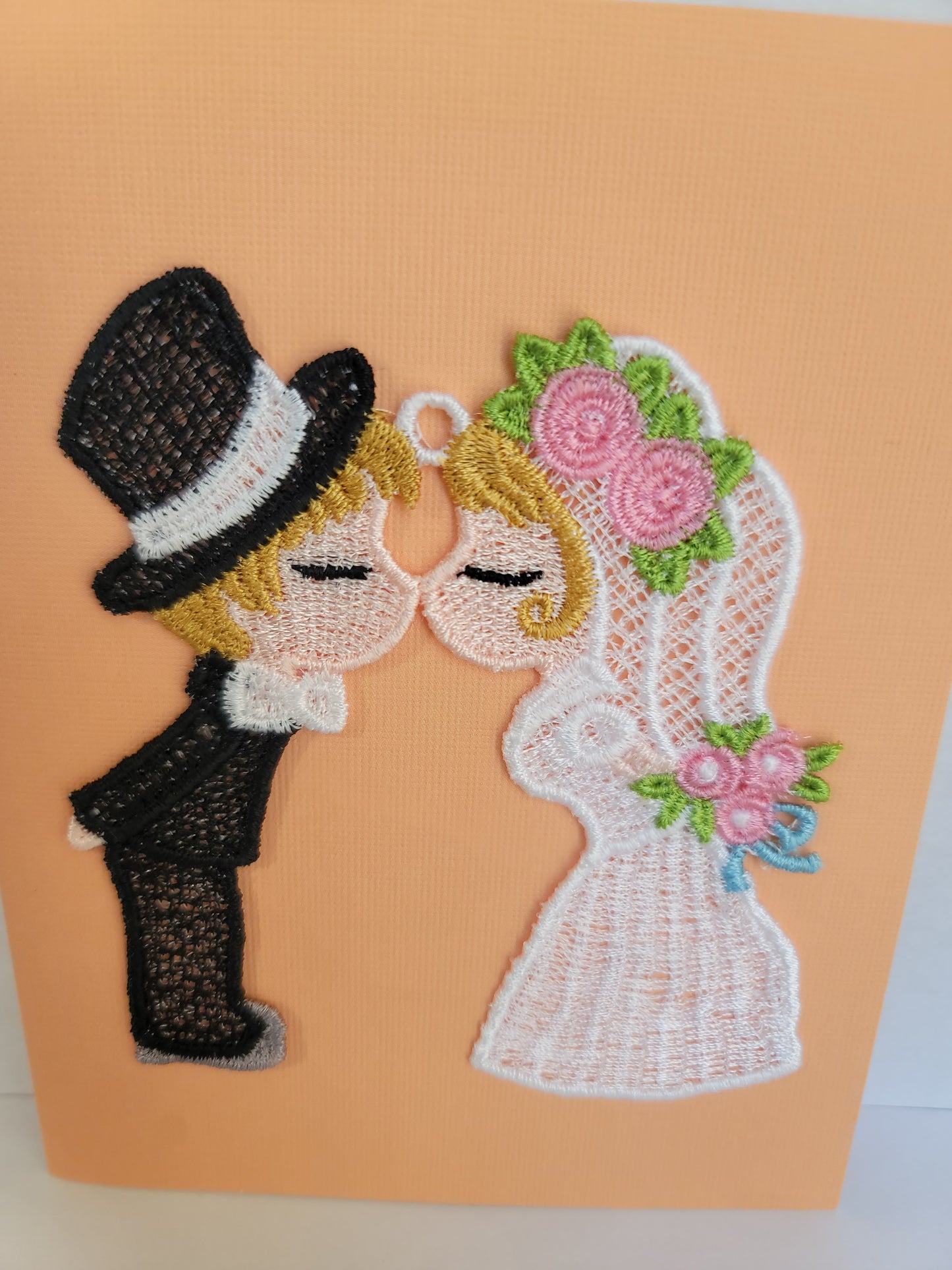 Ever After: Laced Couple Keepsake Ornament Card