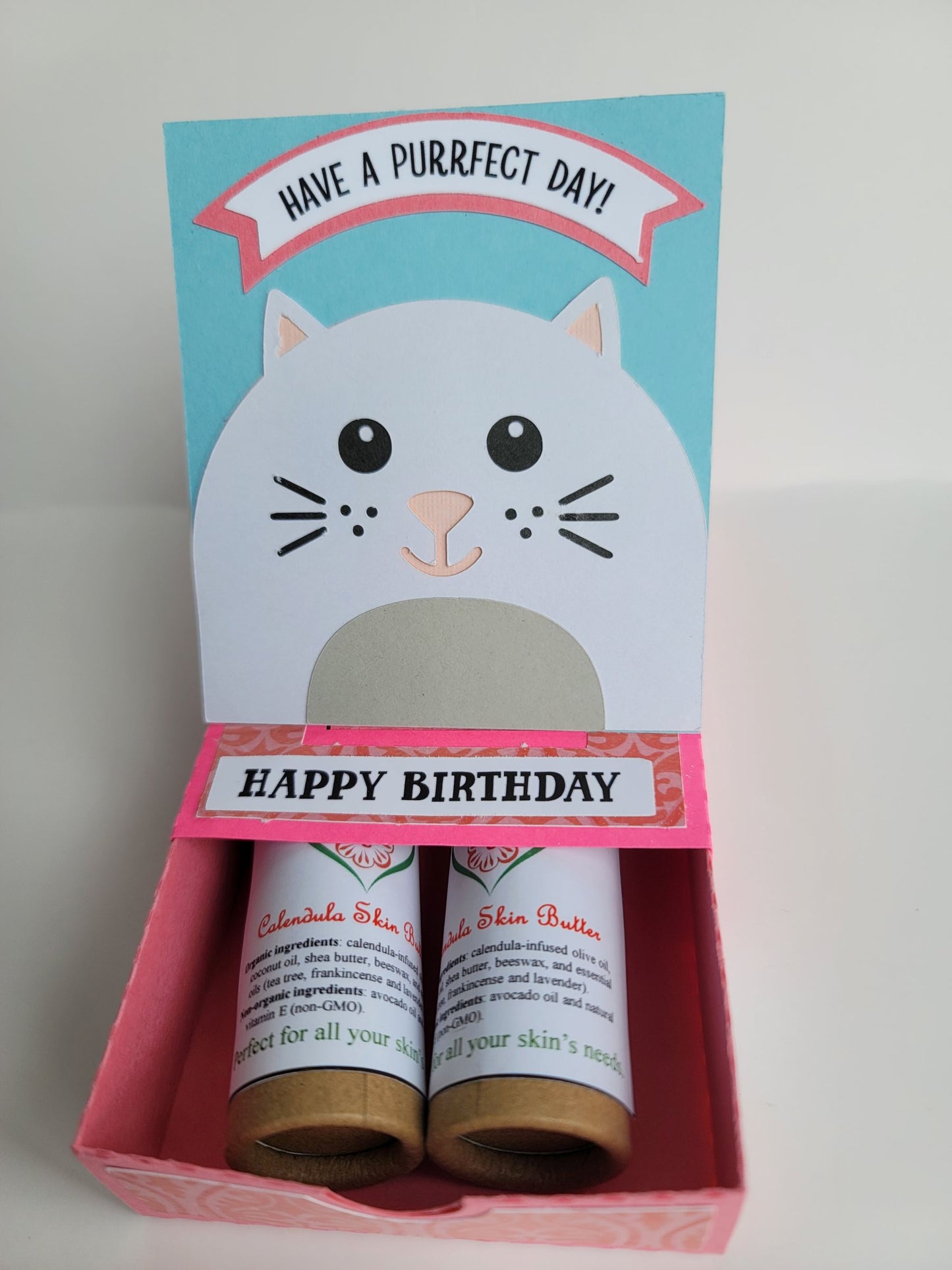 “Have a Purrfect Day” Cat Birthday Gift Box