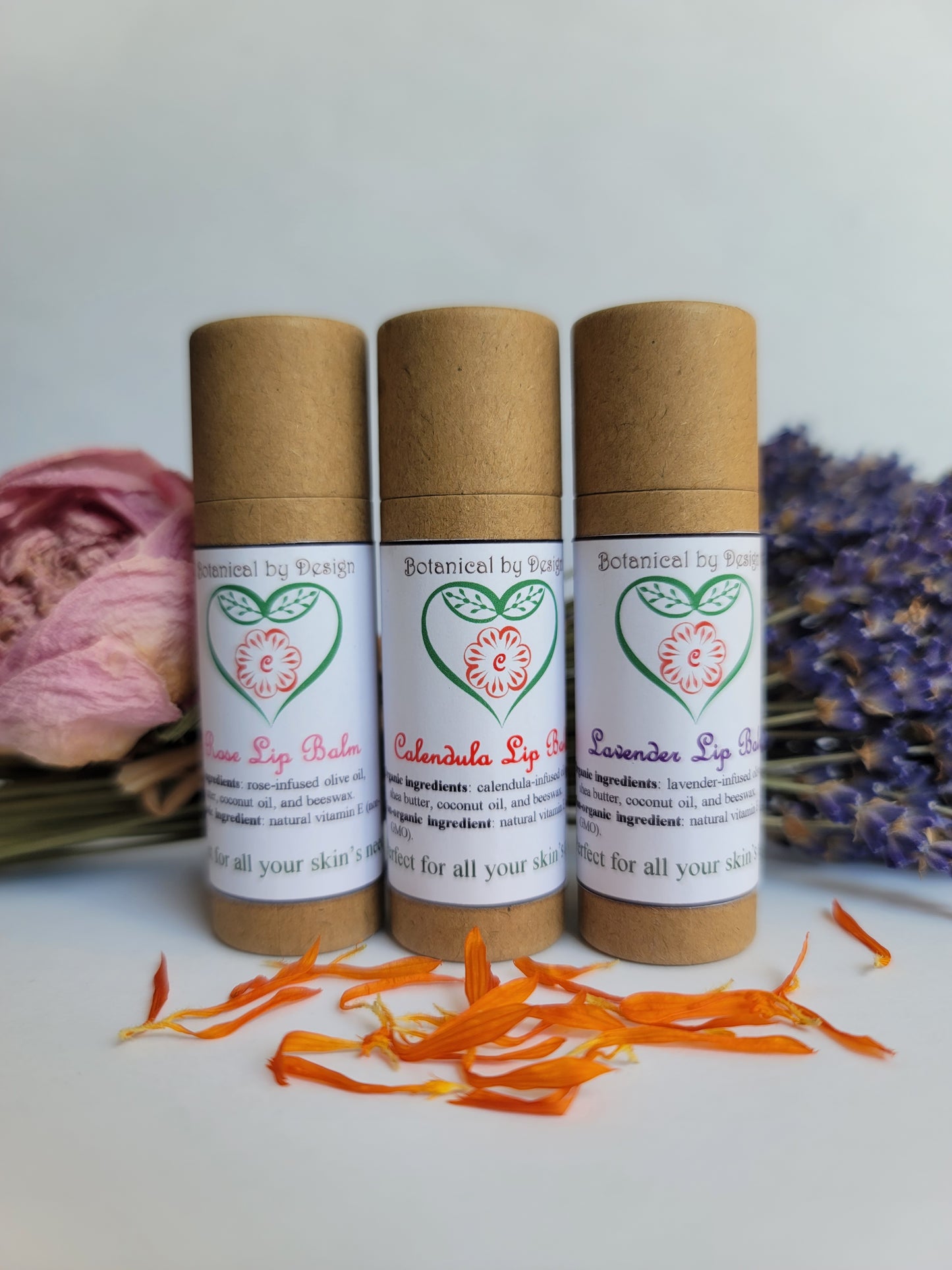 The Lip Balm Trio (98% Organic)